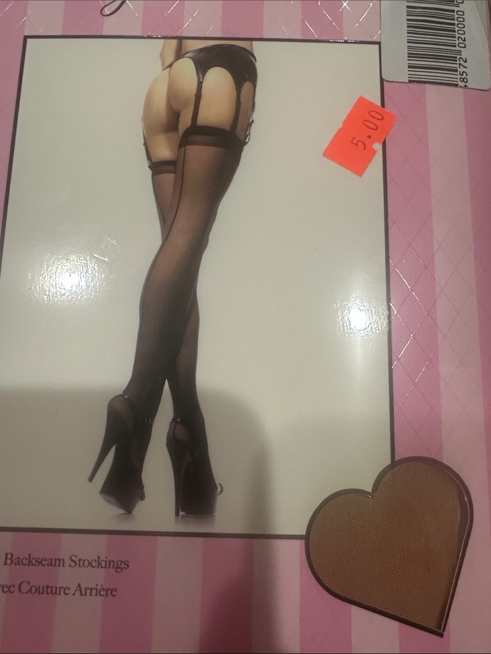 Leg Avenue Red and Black Thigh High Stockings,8 pair total - Picture 10 of 10